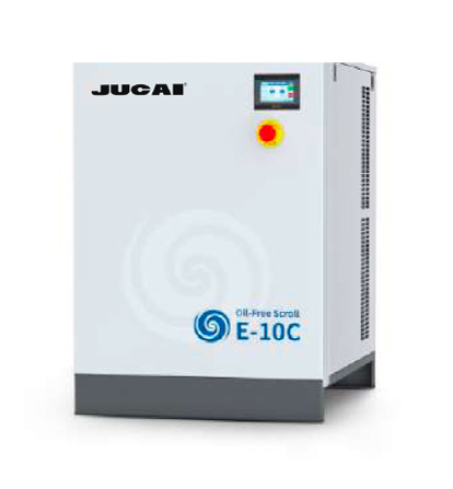 8kW 0.8m3/min Oil-free scroll air compressor E-10C Silent food and beverage medical laboratory air compressor